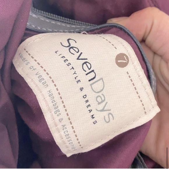 5/$25 Seven Days Grey Vegan (Faux) Leather Backpack - Picture 11 of 14